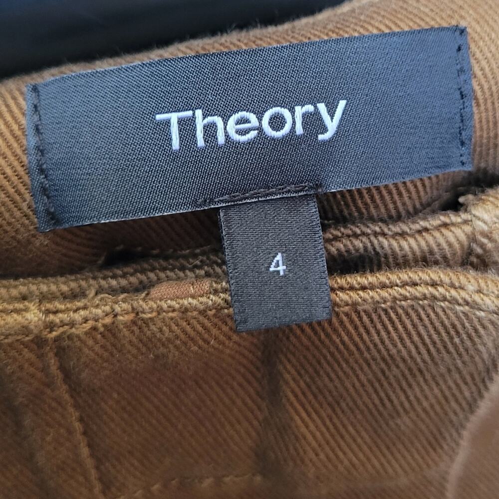 Theory Treeca Pant In Cotton Twill In Cedar Size 4 - image 4